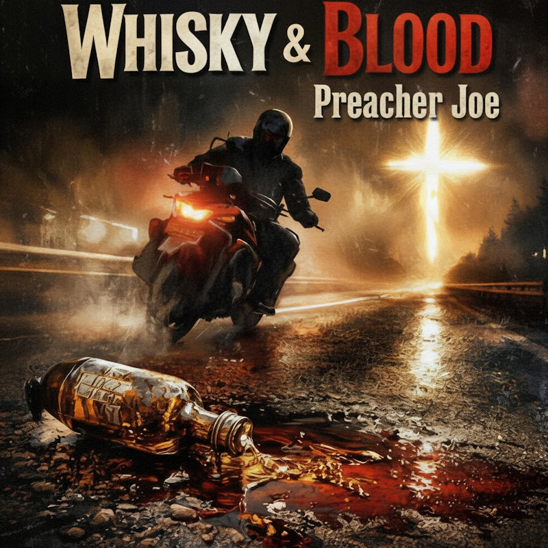Whisky and Blood artwork by Preacher Joe